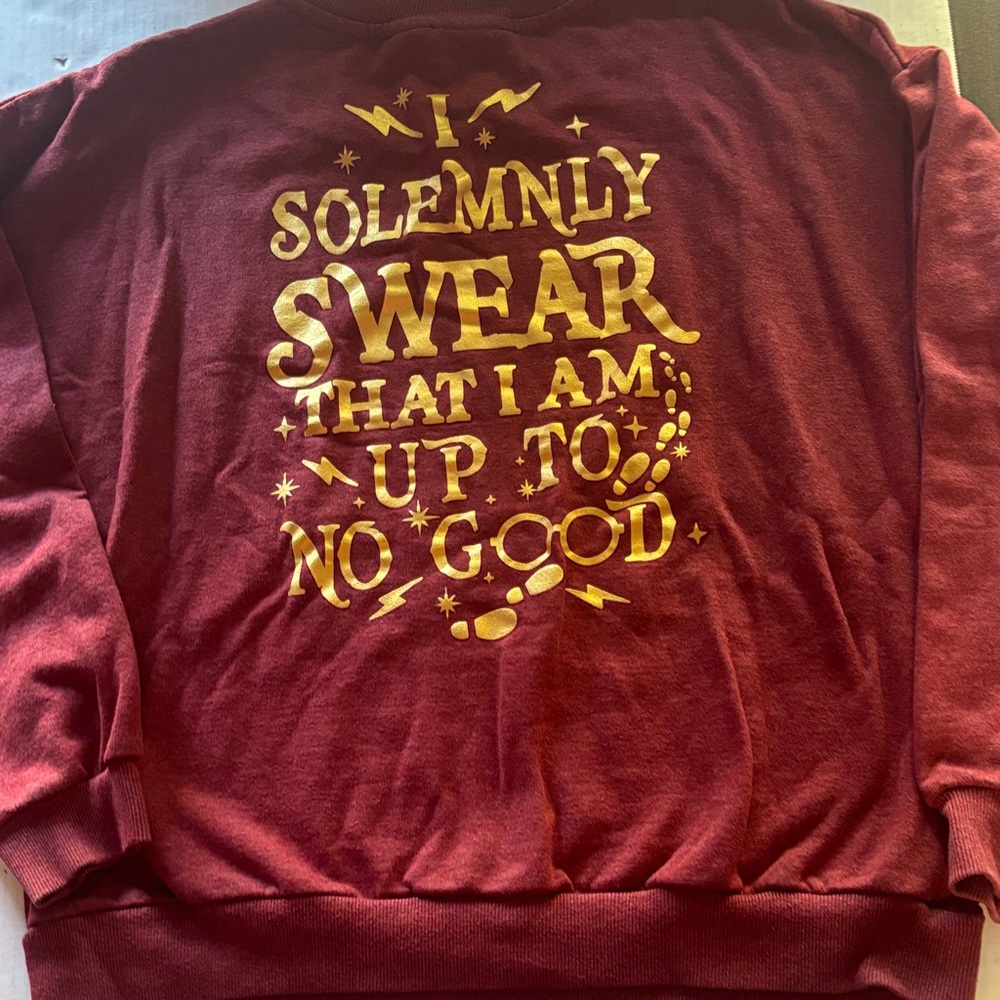 Universal Studios Burgundy Harry Potter Sweatshirt